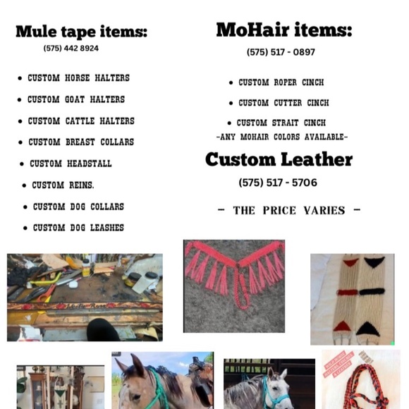 Horse/livestock halters, dog leashes- collars, headstall,and more. .. - Picture 12 of 12